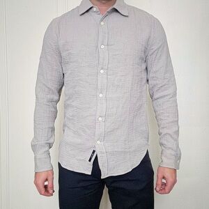 Joe’s Jeans Men’s Soft Cotton Button Down Shirt Size Small Gray New